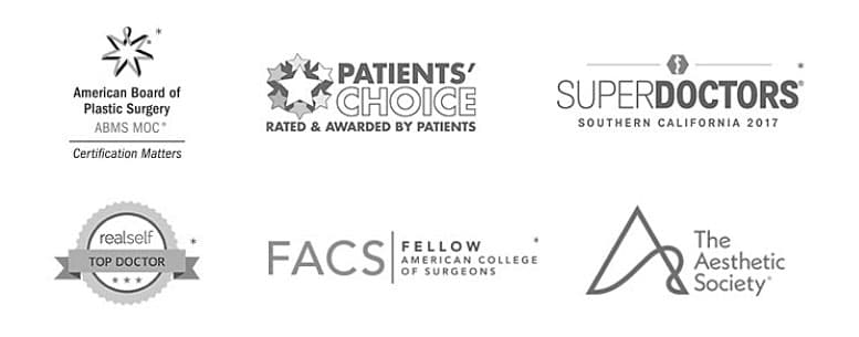 Logos of Associations that South Bay Plastic Surgery belongs to