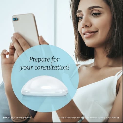 Woman looking at her phone