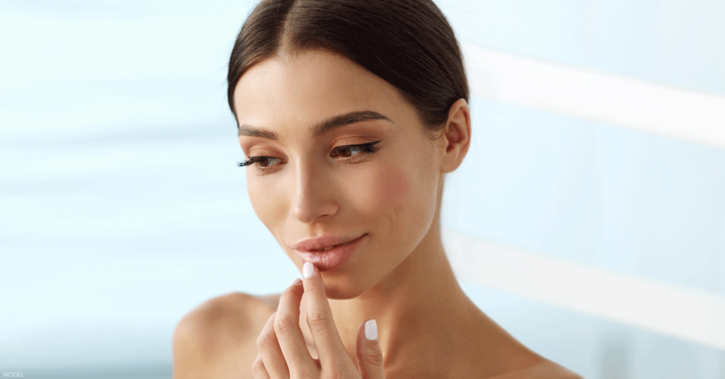 Woman in Los Angeles, CA determining her best option to smooth away fine lines and wrinkles