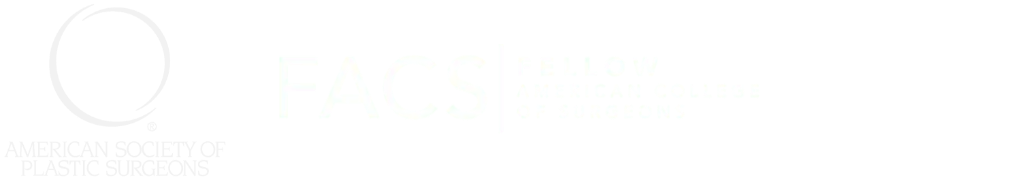American Society of Plastic Surgeons, Fellow American College of Surgeons and The Aesthetic Society Logos