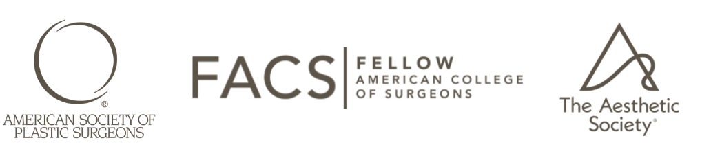 American Society of Plastic Surgeons, Fellow American College of Surgeons, The Aesthetic Societ