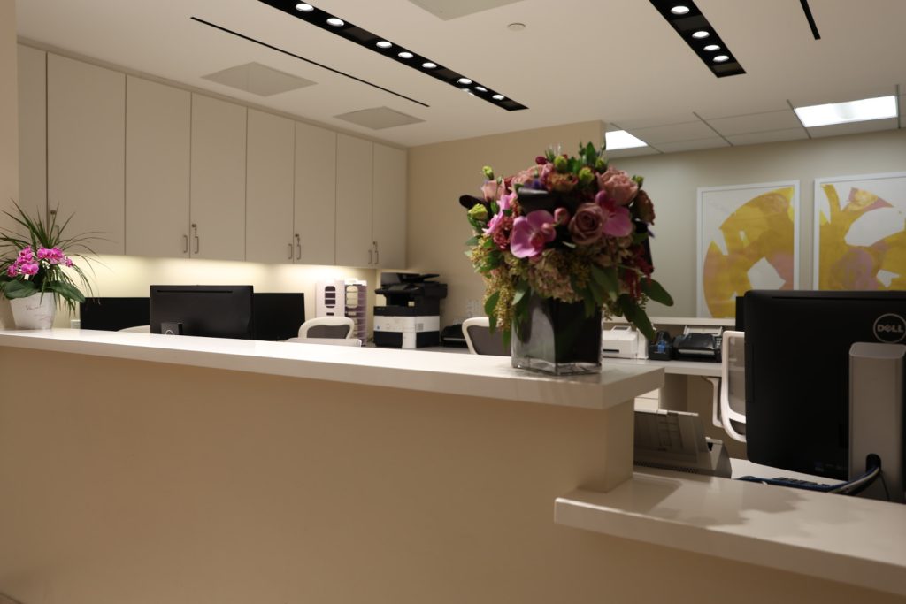 Reception desk