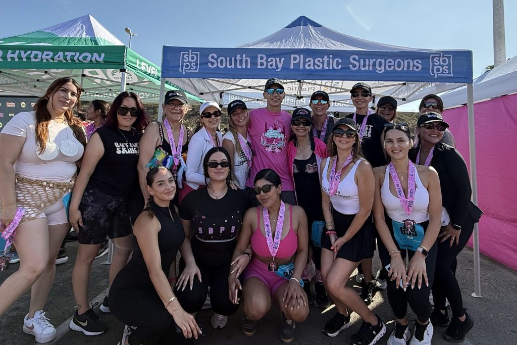 South Bay Plastic Surgeons team supporting Evelyn's BFF at the annual BRA Run