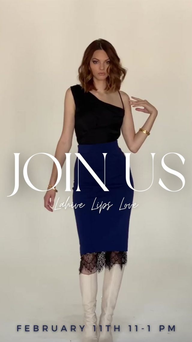 LAHIVE LIPS & LOVE

Join us from 11am-1pm for a LAHIVE trunk show revealing the new spring 23 collection! We will have sips & snacks, raffles, and amazing spa specials!

Please RSVP by calling 310-784-0670 as space is limited!

#lahive #fashion #southbayplasticsurgeons #sbps #plasticsurgery #plasticsurgeon #clothing #style #southbay #spa #medspa