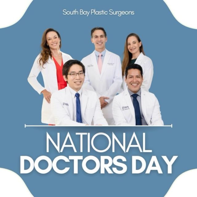 Today, and every day, we celebrate the skill, dedication, and compassion of our amazing doctors at South Bay Plastic Surgeons!⁠
⁠
We are deeply grateful for their commitment to excellence and their unwavering dedication to helping patients achieve their aesthetic goals, and restoring their confidence through plastic and reconstructive surgery.⁠
⁠
Show your appreciation for our amazing doctors by:⁠
⁠
-Leaving a kind comment below for your favorite doctor⁠
-Sharing this post to spread the word⁠
-Tagging a friend who might benefit from seeing our incredible team⁠
⁠
@drwhitneyburrell @lisa_jewell_md_plasticsurgery @drliangplasticsurgeon @drnewmanplasticsurgery @dr.j_rendon⁠
⁠
Are you interested in a consultation with one of our board-certified plastic surgeons? Click the link in bio or call us at 310-784-0644 to schedule today!⁠
⁠
#southbayplasticsurgeons #sbps #nationaldoctorsday